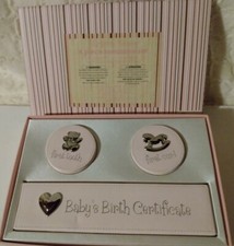 Brand New Nursery Rhyme 4 Piece Baby Boy or Girl Keepsake Set Pink