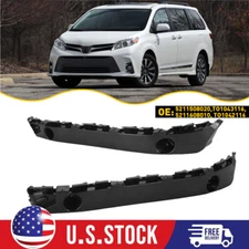 Front Driver & Passenger Side Bumper Fender Bracket For Toyota Sienna 2011- 2020