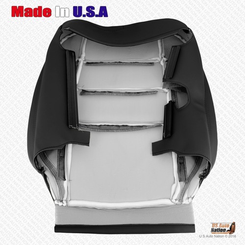 Fits 1998 - 2005 Lexus GS300 GS400 GS430 Driver Passenger Leather Seat Cover Blk - Picture 10 of 20