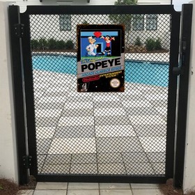 POPEYE NES Metal Wall Sign Vintage Nintendo Gaming Print Retro Arcade Gamer Gift