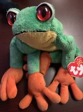 Ty Beanie Babies Panama the Tree Frog 2001 Retired With Tags Plush 9"
