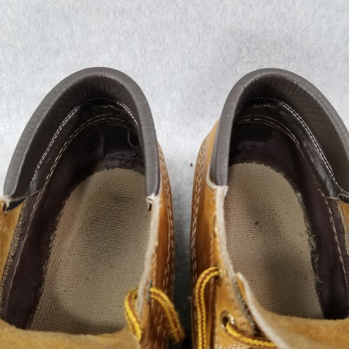 De colección LL Bean Botas Maine Zapatos de Caza Para Hombres Talla 7 Con Cordones Goma Mocs Marrón - Imagen 14 de 15