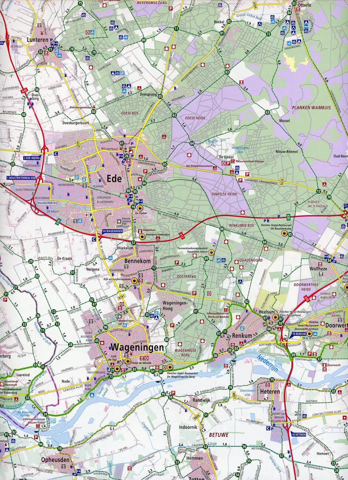 Thumbnail - Rivieren-gebied Oost (nijmegen /wageningen/elst) 1:66 000 |
