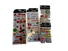 Me&My Big Ideas Soft Spoken MambiBirthday Party Embellishment Scrapbook Stickers