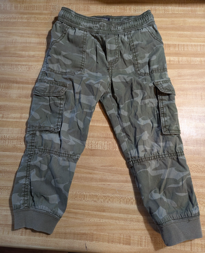 Osh Kosh B'Gosh Jungen 4T 100 Prozent Baumwolle Elastischer Bund Camouflage Cargohose