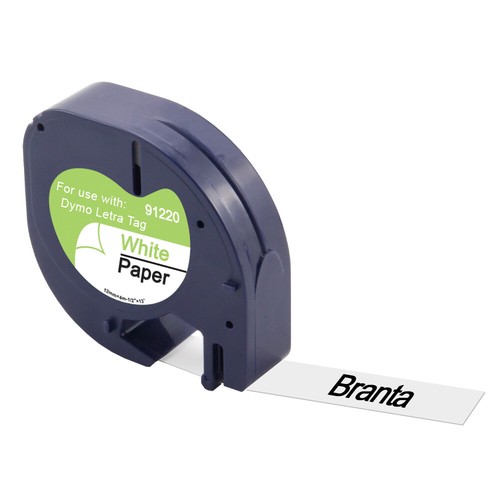 10x Kompatibel Dymo Letra Tag Band 91220 12mm für Dymo Letratag LT-100H QX50 XR - Bild 2 von 8