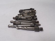 THREADED SHANK AIRCRAFT DRILL BIT 20 X 2", 1" CUTTER LENGTH, LOT OF 11