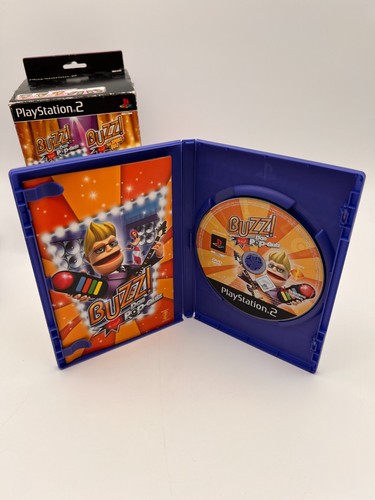 Buzz! Quiz World Triple Pack incl. Buzzer PS2 Pop Sports and Mega Quiz Original Packaging - Picture 17 of 19