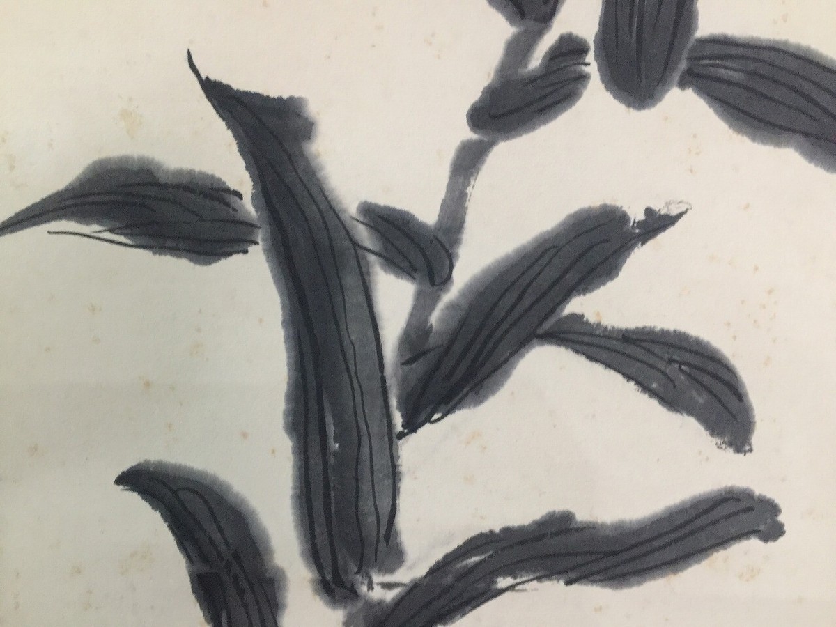 |꒳`*ᔨ﻿ぁずぃる Antique Japanese hanging scroll (Kakejiku-15) | Samurai