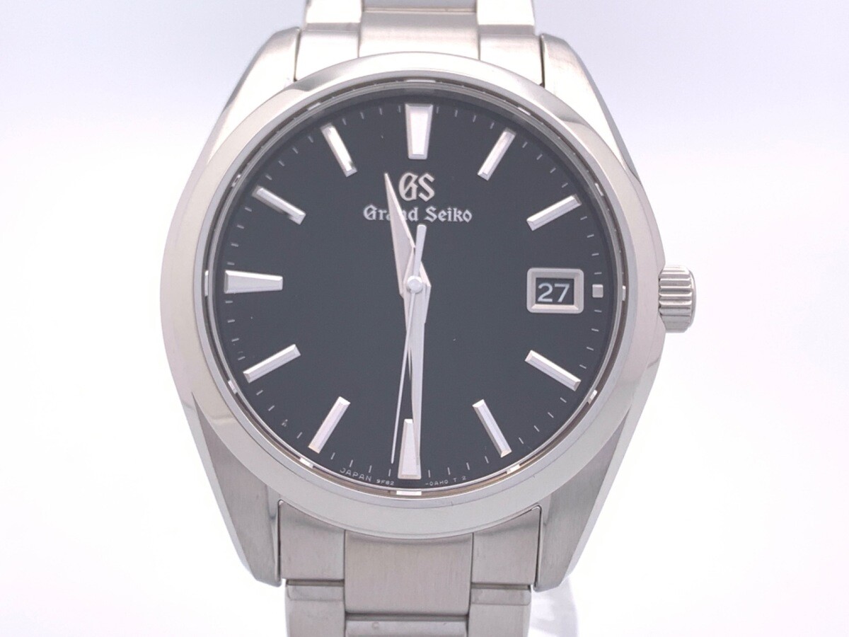 ロピア 爆買い Seiko Grand SBGV223 Steel Stainless Black Quartz 9F82-0AF2 グランドセイコー
