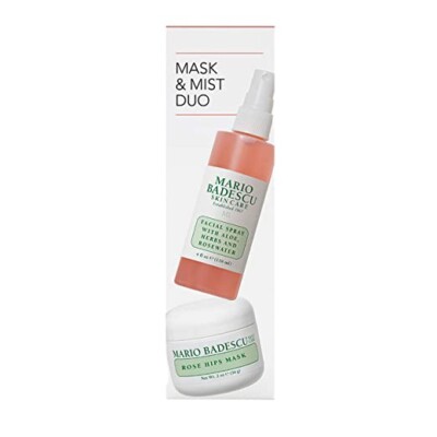 Mario Badescu Mask and Mist Duo With Aloe, Herbs And rose Water