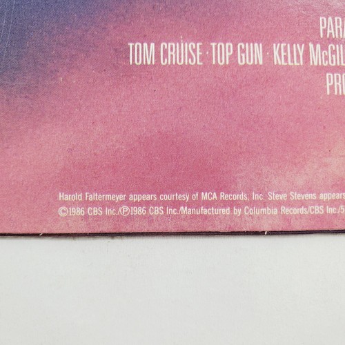 TOP GUN Original Soundtrack LP Vinyl Record 1986 Columbia SC 40323 - Imagen 6 de 7