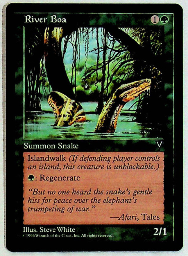 River Boa - Visions Edition - 1997 - Magic The Gathering