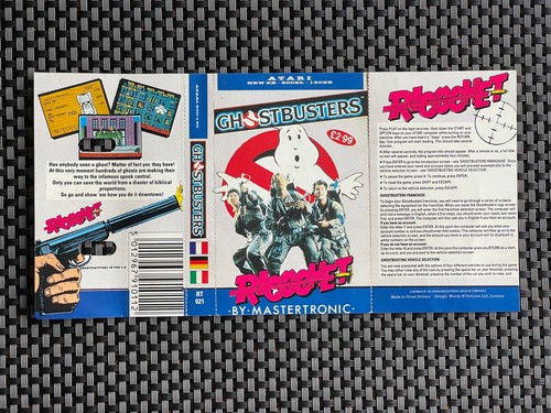 Ghostbuster Ricochet Mastertronic Cassette For Atari XE . 800XL. 130XE. - 第 11/12 張圖片