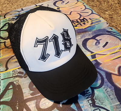 BROOKLYN Queens SI NY hat NYC Boroughs New York 718 Cap Hip Hop Rap Graffiti