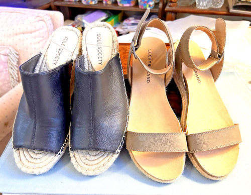 ‘LUCKY BRAND' AND ‘SOLE SOCIETY' SANDALS - 7.5 M -VERY LITTLE WEAR - 2 PAIR - Picture 12 of 16