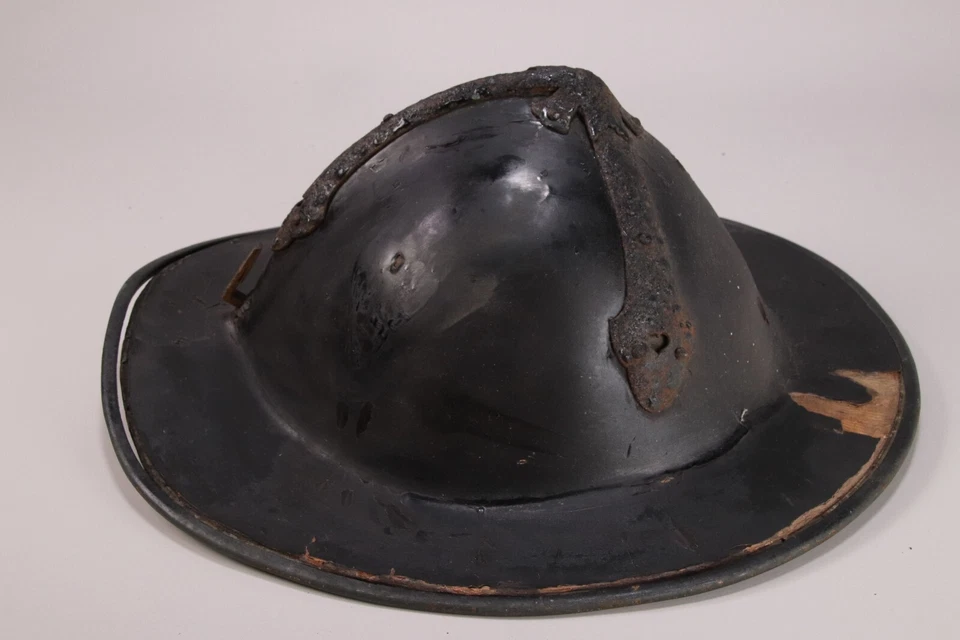 Japanese Samurai Helmet Wooden Jingasa Yoroi Kabuto Maeda Clan Ginkgo Leaf Crest - Image 4 of 4