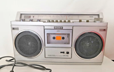Vintage Sony CFS-45L Stereo Boombox Ghetto Blaster Radio Cassette no Working - Photo 1/4