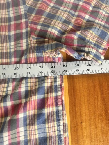 Orvis Men’s Button Down Shirt. Large. Plaid. Short Sleeve. Cotton - Picture 5 of 9