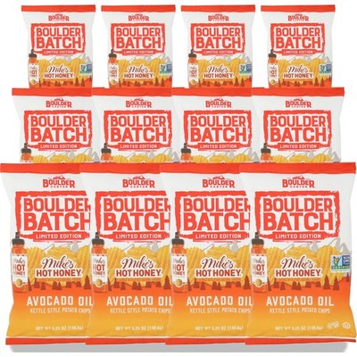 Boulder Canyon Mike'S Hot Honey Avocado Oil Kettle Style Potato Chips 12 Pack