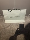 BELSTAFF Grey Cardboard Gift Shopping Bag 56cm x 36cm