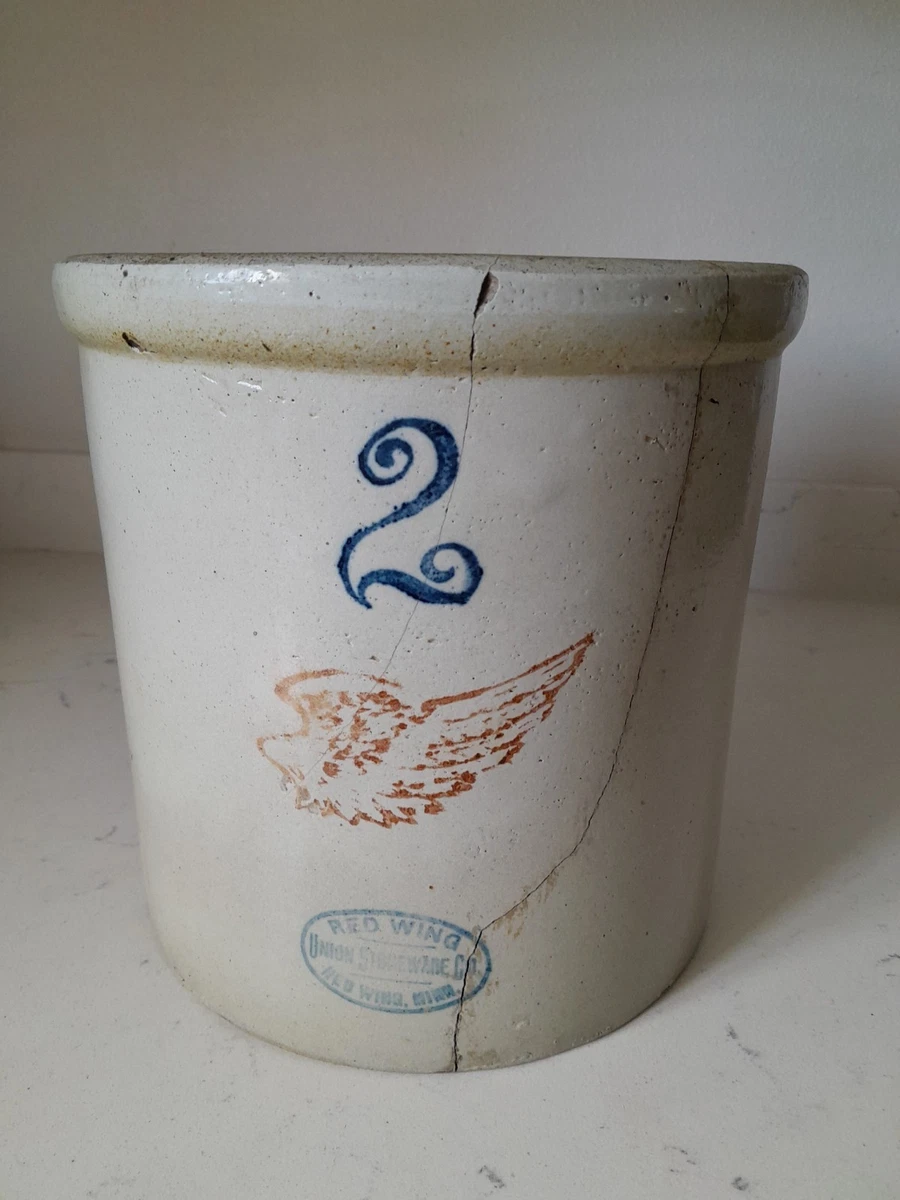 2 加仑Red Wing 瓦罐古董陶瓷瓦罐| eBay