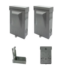 Wells 2 Pack AC Disconnect Box 60AMP 120/240VAC Non-Fuse Disconnect Outdoor Wate
