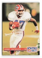 1992 Pro Set Kirby Jackson #96 Buffalo Bills