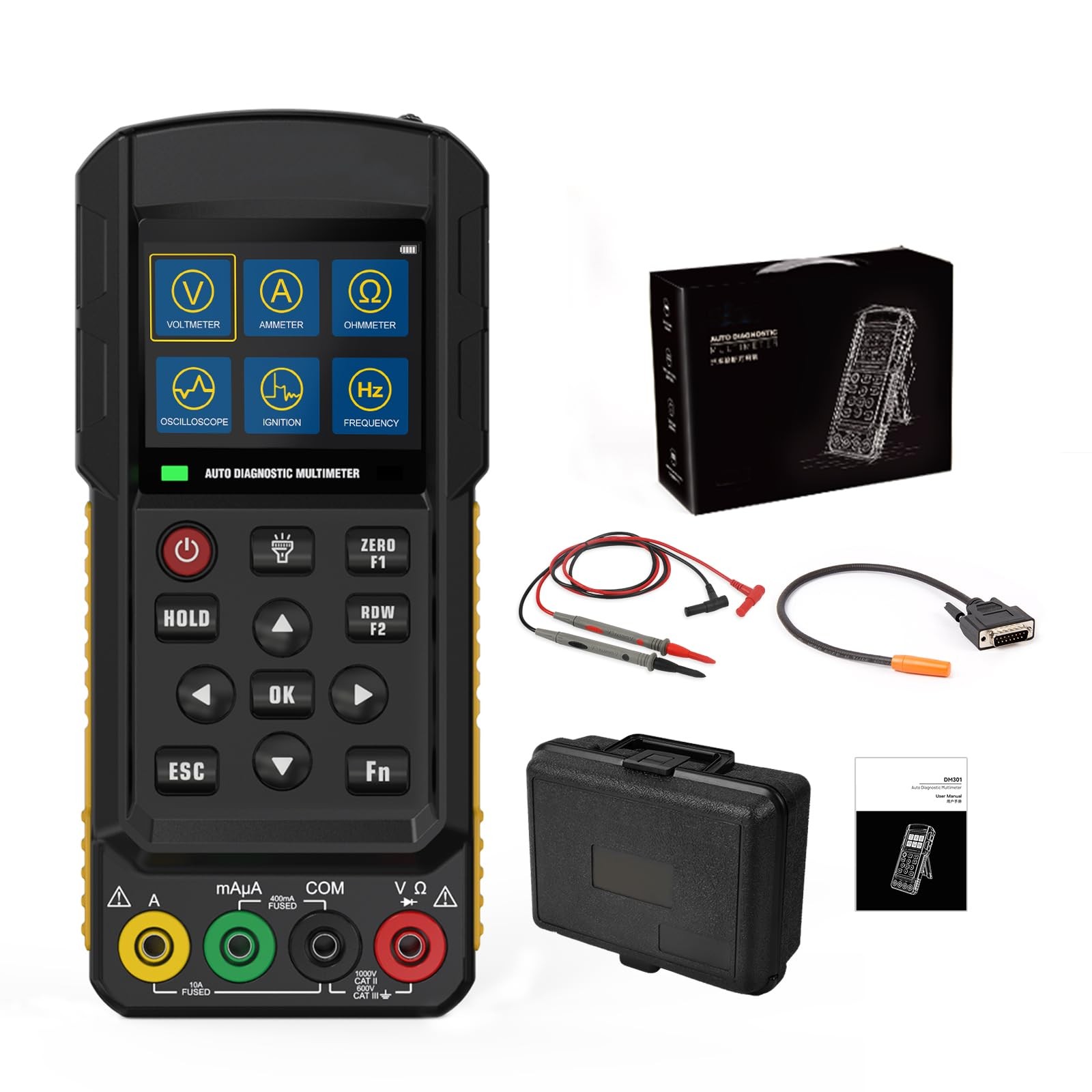 Handheld Digital Automotive Oscilloscope Multimeter - 2 in 1 Osciloscopio Mul&period;&period;&period;