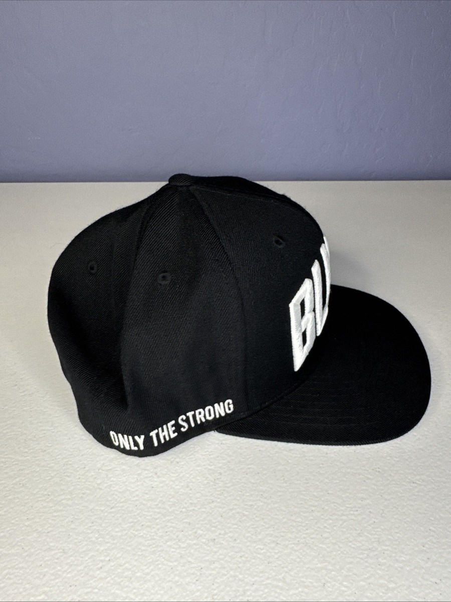 Black Scale BLVCK Only The Strong SnapBack Hat Cap One Size Men's