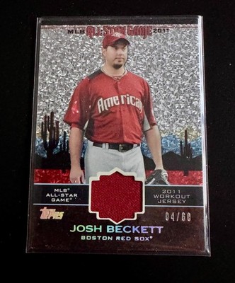 2011 Topps Update All-Star Stitches Josh Beckett Diamond parallel /60 #AS-19