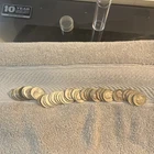 Roll of silver Circulated Washington Quarters mixed dates US 25C Coins full roll