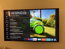 LG 55″ Smart TV Used, LED-backlit with IPS panel, 4K UHD (3840×2160)