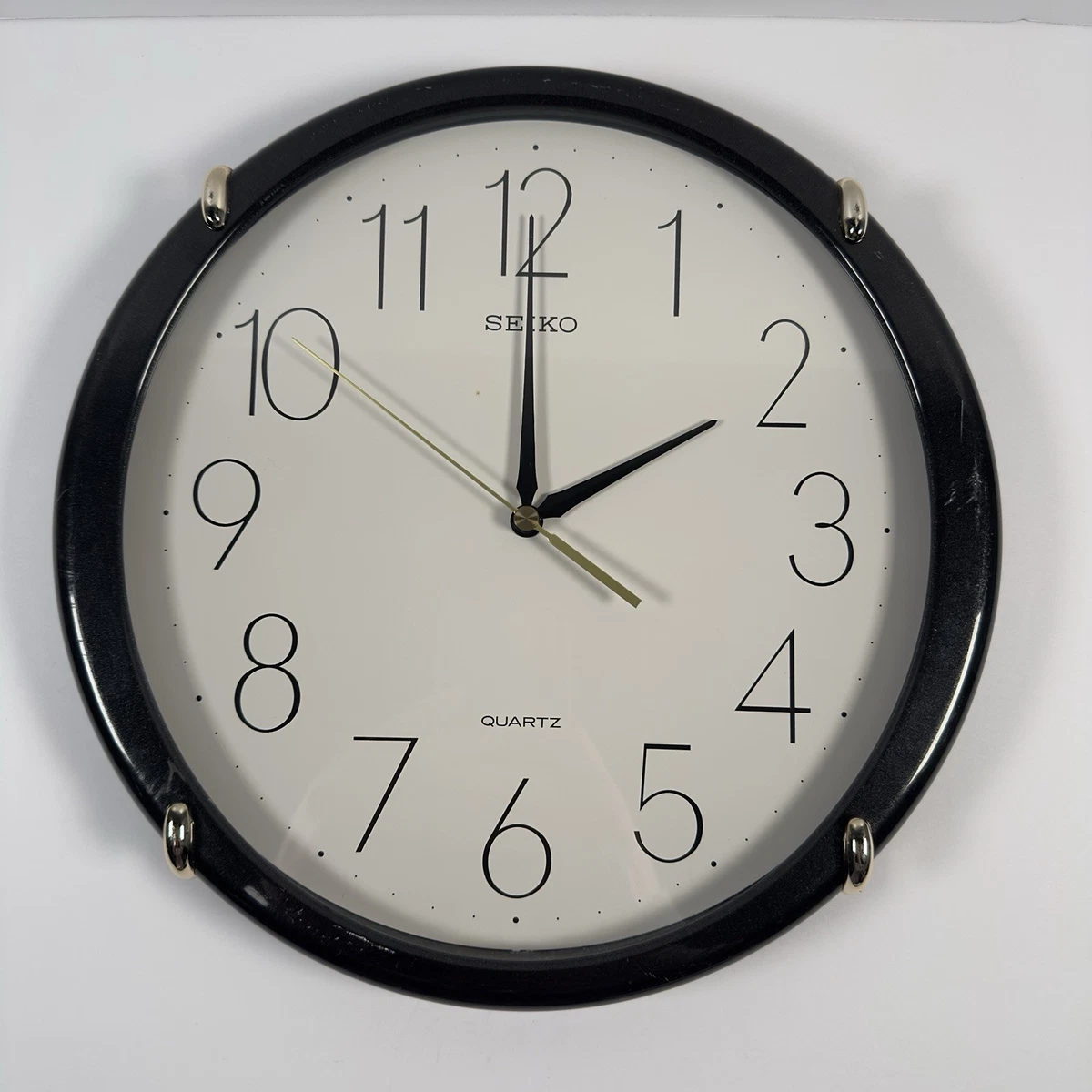 Seiko Black Analog Wall Clocks for sale | eBay