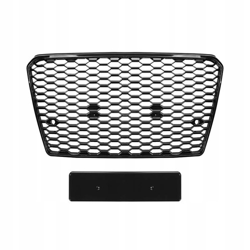 Front Bumper Grille RS7 Style Honeycomb Gloss Badgeless For Audi A7 S7 2010-2014 - Picture 4 of 7