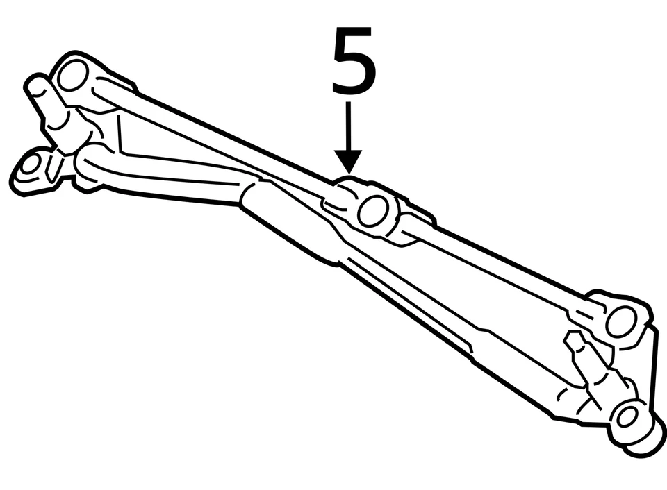 Transmisión limpiaparabrisas compatible con 11-15 SCION IQ 30653150 Foto 4 de 4