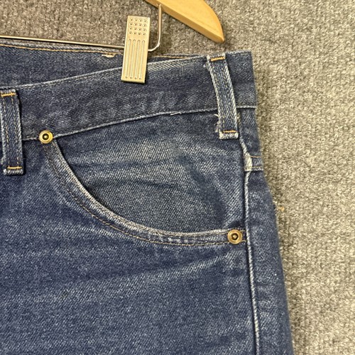 Carhartt Flannel Lined Jeans Mens Size 36(34)x30 Usa Made Carpenter - Picture 3 of 14