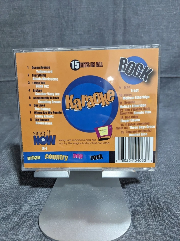 Rock Karaoke Summer 2004 CD Sing It Now 15 Hits Pop Rock Sing Along - Image 2 of 3
