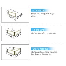 Beżowa poręcz łóżka dla małych dzieci z zamykaną klamrą pionowe podnoszenie Multi Gear Ad SG