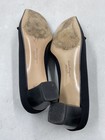 Salvatore Ferragamo Black Canvas Square Toe Pumps W 9.5 — photo 9