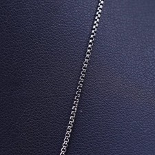 25  1mm, vintage Italian PZ sterling silver 925 box chain necklace
