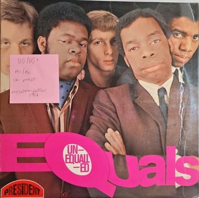 The Equals Unequalled Equals Vinyl Record VG/VG+ PTL 1006 1967