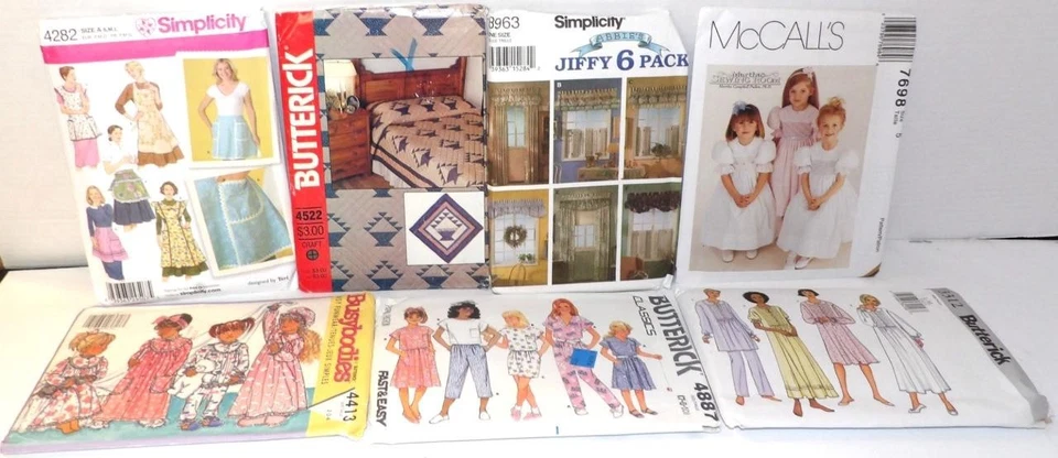 34 Clothing Patterns ADULT CHILDREN HOME DECOR Unused Sewing Patterns - Image 3 of 4