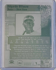 1/1 EDGARDO ALFONZO 1998 PACIFIC ONLINE CARD #469 PRINTING PLATE NEW YORK METS