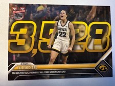 Caitlin Clark 2024 Bowman U Now #49 Breaks All-Time Scoring Record 3528 MINT