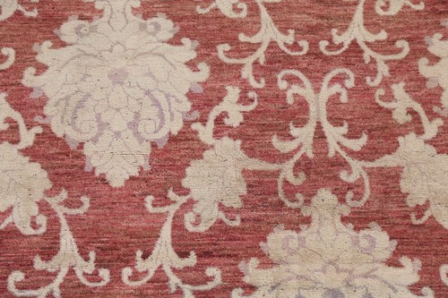 Floral Wool Carpet Handmade Modern Gabbeh Style Area Rug 5x7 Ft Bedroom Red Rug - Picture 4 of 19