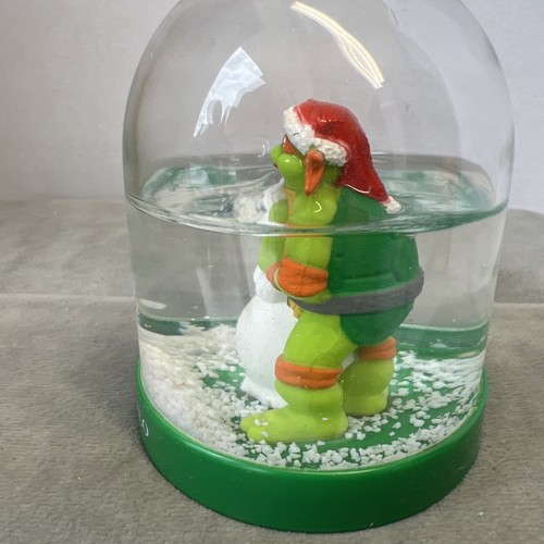 1990 Teenage Mutant Ninja Turtles Michelangelo Christmas Snow Dome Globe (READ) - Picture 5 of 9