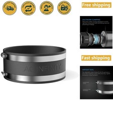 6 Inch Noise Reduction Clamp - Airtight Duct Coupler with Stainless Steel Clamps