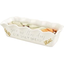 Mud Pie Home GIVE US THIS DAY Daily Bread Baker Dish Towel Set Fall House Gift