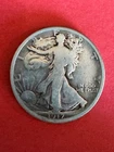 1917. 1918s. walking liberty half dollar